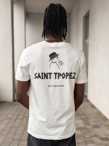 T-shirt "Saint Tropez" - Blanc