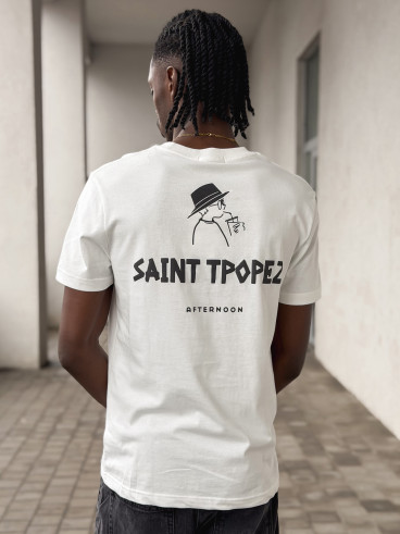T-shirt "Saint Tropez" - Blanc