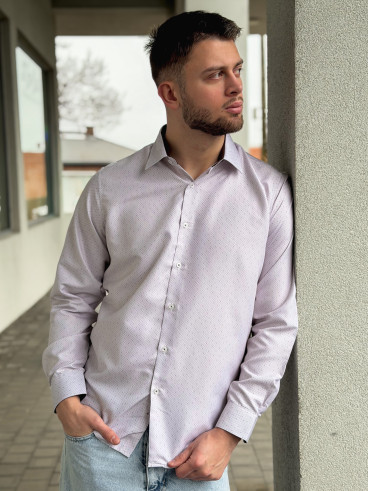 Chemise à motif Dorian - Beige