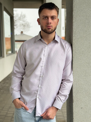 Chemise à motif Dorian - Beige