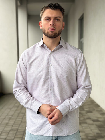 Chemise à motif Dorian - Beige