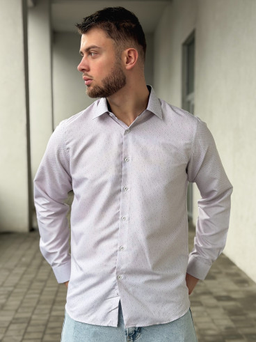 Chemise à motif Dorian - Beige