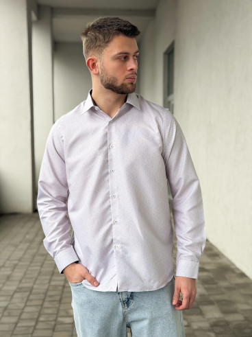 Chemise à motif Dorian - Beige