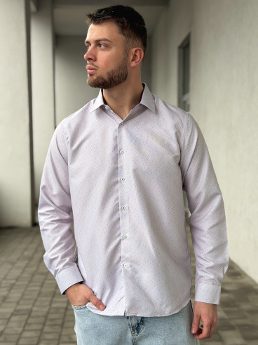 Chemise à motif Dorian - Beige