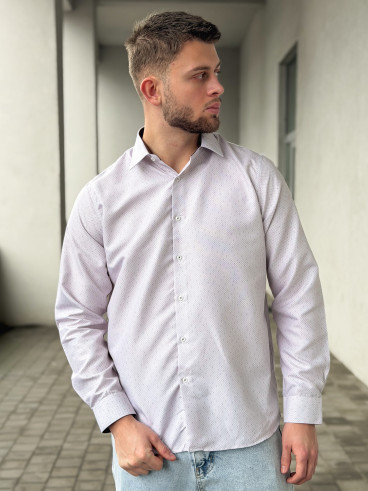 Chemise à motif Dorian - Beige