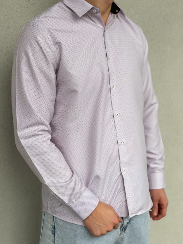 Chemise à motif Dorian - Beige
