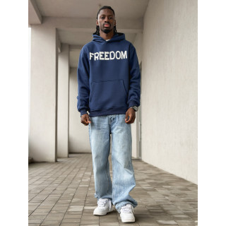 Sweat "Freedom" - Bleu marine