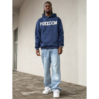 Sweat "Freedom" - Bleu marine