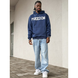 Sweat "Freedom" - Bleu marine