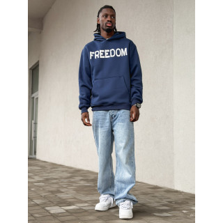 Sweat "Freedom" - Bleu marine
