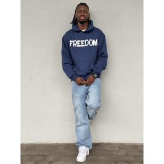 Sweat "Freedom" - Bleu marine