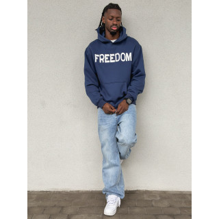 Sweat "Freedom" - Bleu marine