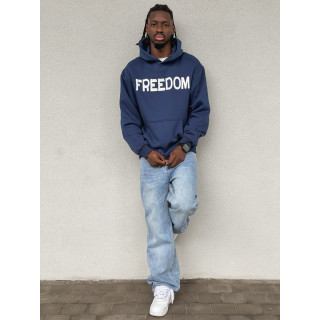Sweat "Freedom" - Bleu marine