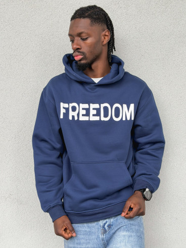 Sweat "Freedom" - Bleu marine