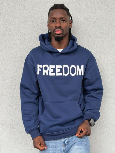 Sweat "Freedom" - Bleu marine