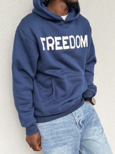 Sweat "Freedom" - Bleu marine