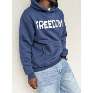 Sweat "Freedom" - Bleu marine