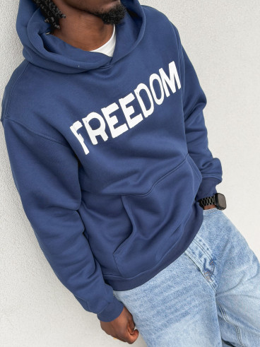 Sweat "Freedom" - Bleu marine
