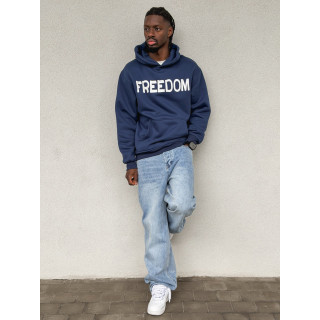Sweat "Freedom" - Bleu marine