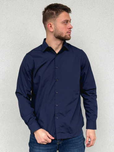 Chemise Nicolas - Bleu marine