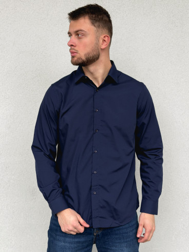 Chemise Nicolas - Bleu marine