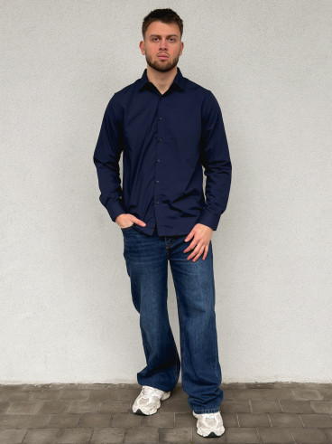 Chemise Nicolas - Bleu marine