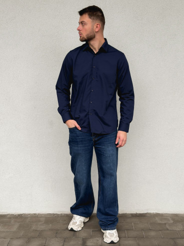 Chemise Nicolas - Bleu marine