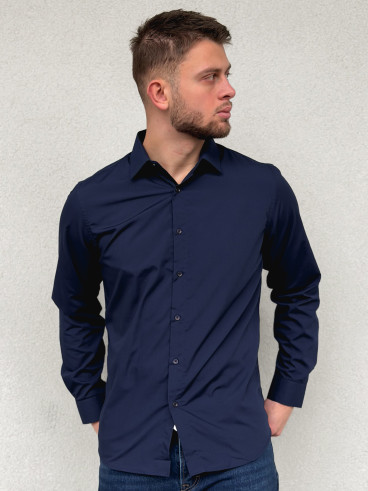 Chemise Nicolas - Bleu marine