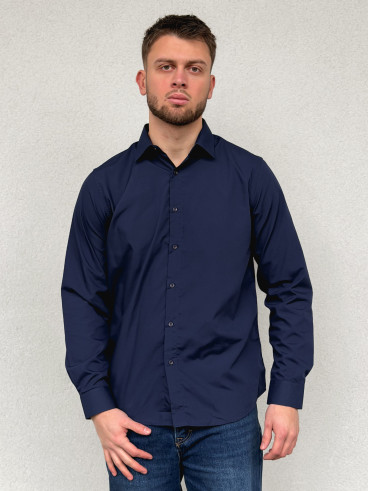 Chemise Nicolas - Bleu marine