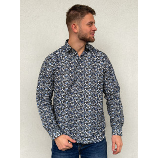 Chemise à motif Luigi - Noir
