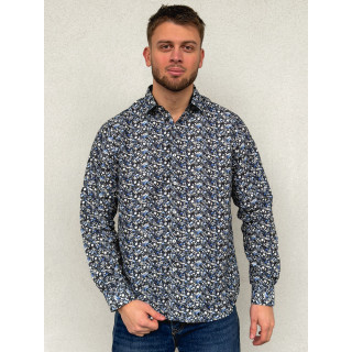 Chemise à motif Luigi - Noir