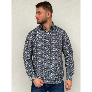 Chemise à motif Luigi - Noir