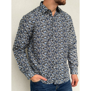 Chemise à motif Luigi - Noir