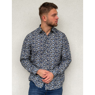 Chemise à motif Luigi - Noir