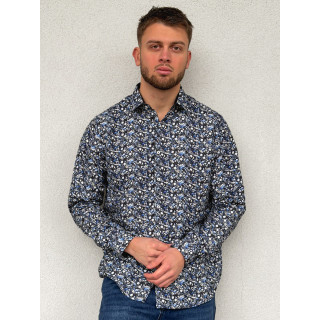 Chemise à motif Luigi - Noir