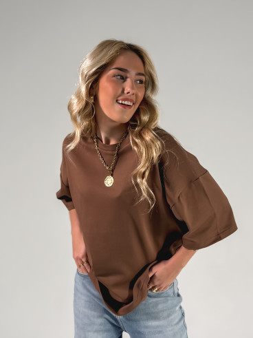 T-shirt Albi - Chocolat