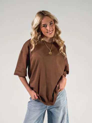 T-shirt Albi - Chocolat T-shirt Albi - Chocolat