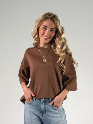 T-shirt Albi - Chocolat T-shirt Albi - Chocolat