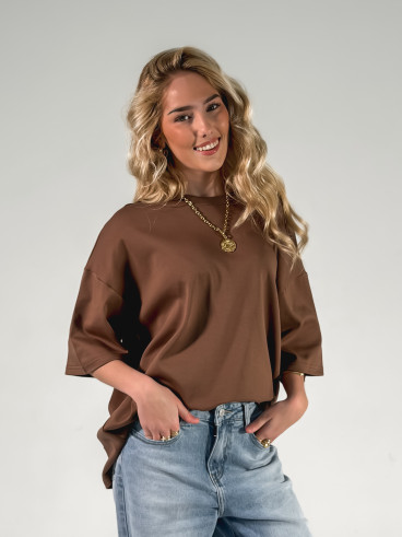 T-shirt Albi - Chocolat T-shirt Albi - Chocolat