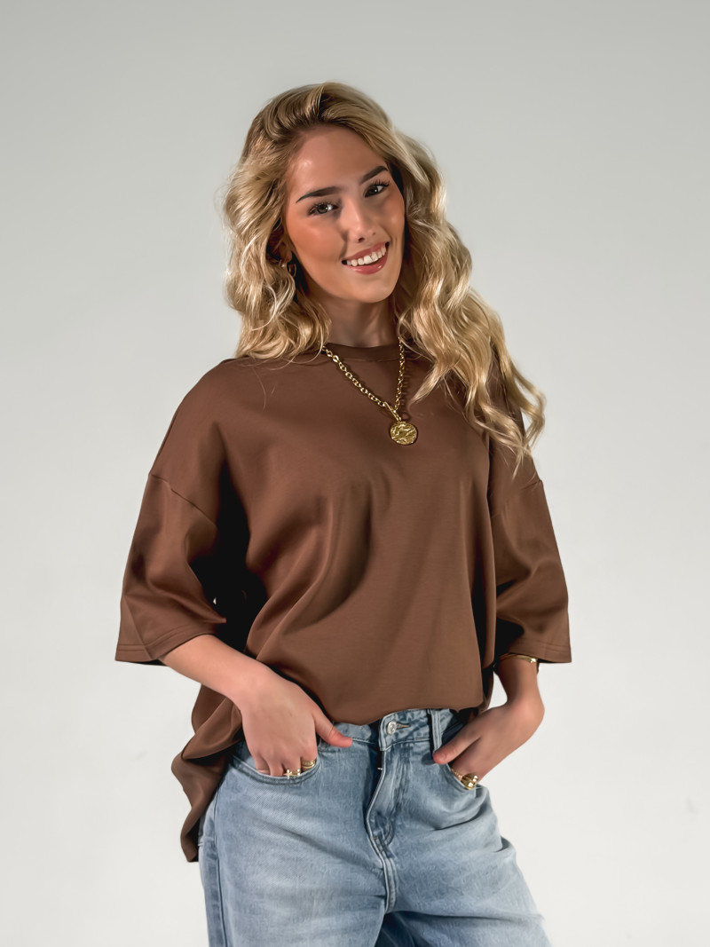 T-shirt Albi - Chocolat