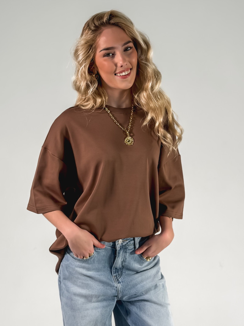 T-shirt Albi - Chocolat T-shirt Albi - Chocolat