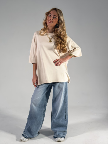 T-shirt Albi - Beige