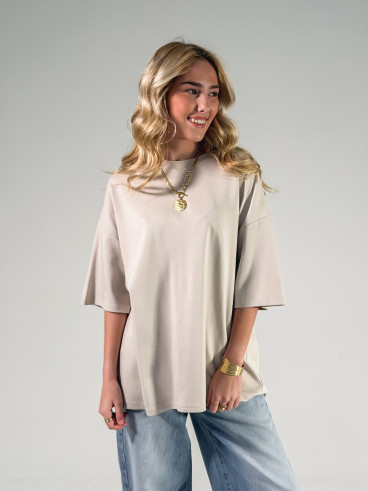 T-shirt Albi - Greige