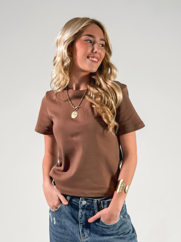 T-shirt Léontine - Chocolat