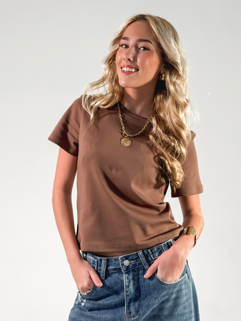 T-shirt Léontine - Chocolat