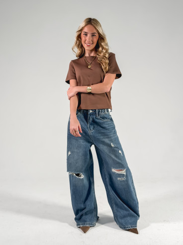 T-shirt Léontine - Chocolat