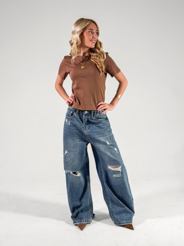 T-shirt Léontine - Chocolat