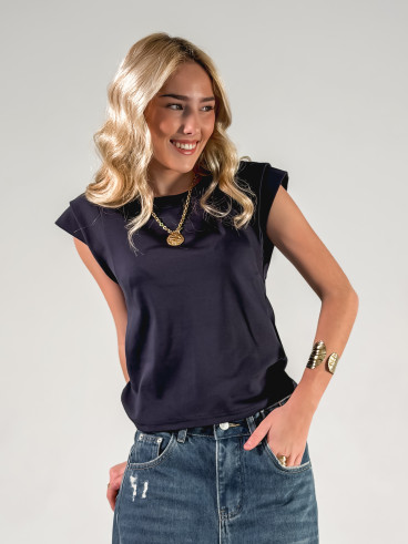 T-shirt Athènes - Bleu marine