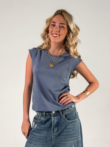 T-shirt Athènes - Bleuet