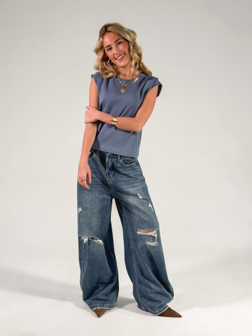 T-shirt Athènes - Bleuet